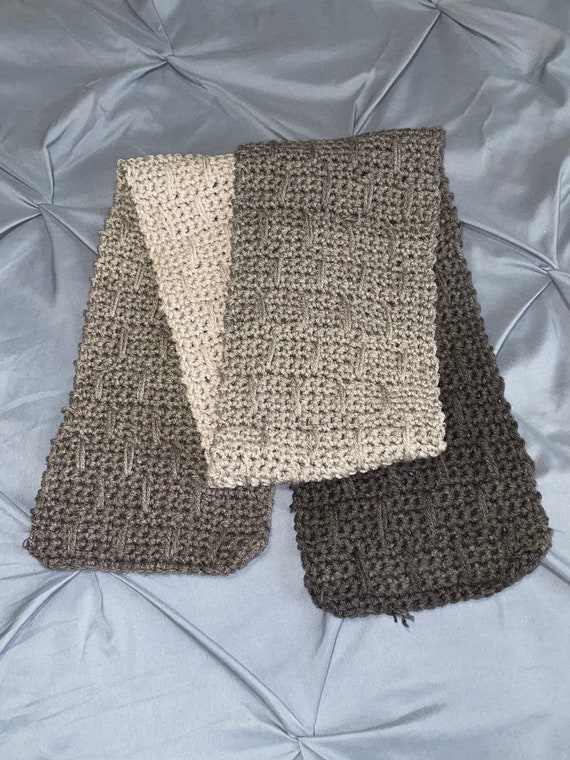 Grey ombré scarf