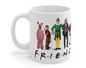 Friends Christmas Mug, LIMITED EDITION Ralphie, The Santa Claus , Clark Griswold, Elf, The Grinch, Kevin Home Alone, 11oz coffee mug