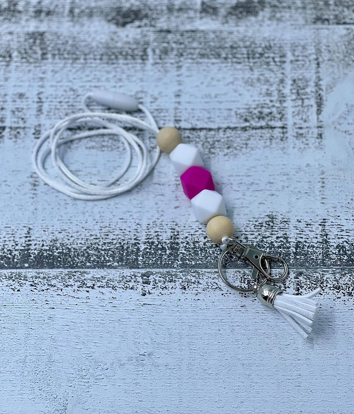 Lanyard with Silicone beads Etsy