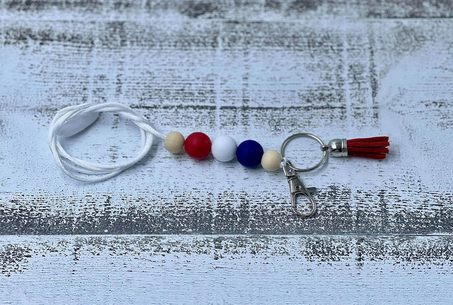 Lanyard with silicone beads Etsy