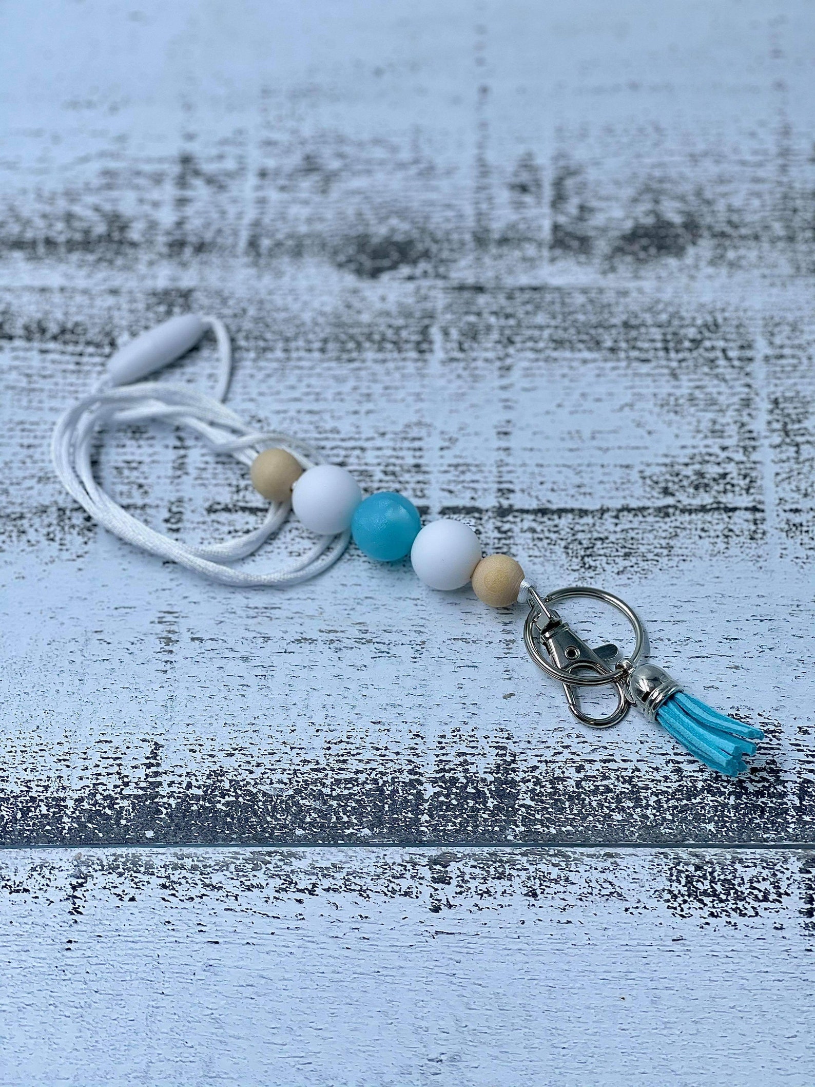 Lanyard with silicone beads Etsy