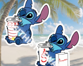 Stitch Drink Sticker