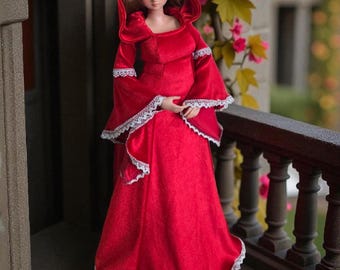 Smart doll Pear Medieval dress/ SD bjd fantasy dress