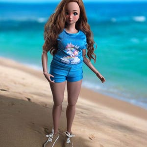 T- shirt and shorts set for PEAR Smart Doll/ set for bjd 1/3 scale doll like Smart Doll