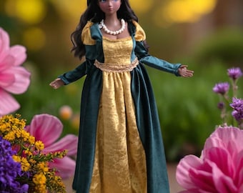Medieval Princess Dress for Pear  Smart Doll, SD BJD