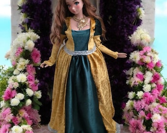 Medieval/ Fantasy Pear Smart Doll Dress: Fantasy SD BJD Gown
