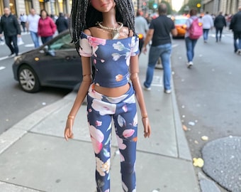 Set classico Smart Doll: crop top e leggings/ SD13 feeple60 vestiti bjd