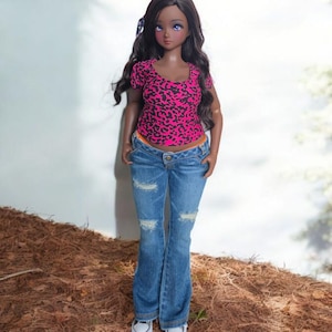 Deep Pink T-Shirt for Smart Doll, 1/3 Scale BJD