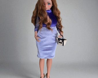 Smart doll pear Middle lenght dress/ sd bjd dress