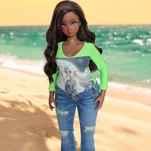 Long Sleeve Bodysuit for PEAR Smart Doll, 1/3 Scale BJD