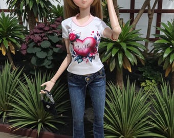 Smart Doll  classic graphic t-shirt : SD13 Feeple60 Doll Clothes