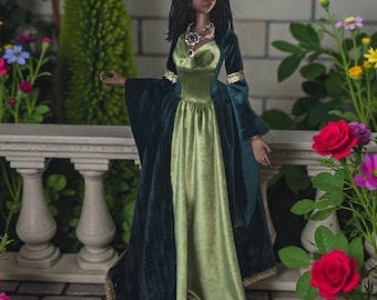 Fantasy Medieval dress for Smart doll classic/ SD13/ DD / feeple60 bjd dress