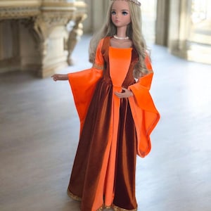Fantasy Medieval Doll Dress for Smart Doll, SD13, DD BJD
