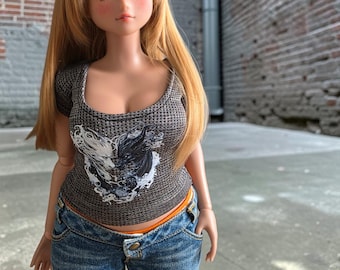 Graphic t-shirt for PEAR Smart Doll/sd bjd t-shirt
