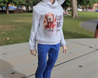 Felpa con cappuccio Smart Doll Boy: maglione grafico, maglione BJD SD13/SD17/SDGR