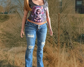Graphic t-shirt for PEAR Smart Doll/sd bjd t-shirt