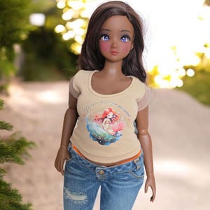Pear Smart Doll T-Shirt: 1/3 Scale BJD Doll Clothes