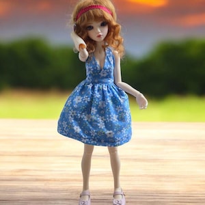 Slim MSD BJD Minifee 1/4 Dress: Handmade Doll Clothing
