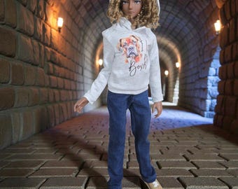 Felpa con cappuccio Smart Doll Boy: maglione grafico, maglione BJD SD13/SD17/SDGR