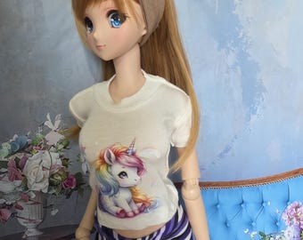 Smart Doll Crop Top / T-Shirt: BJD 1/3 Puppenkleidung