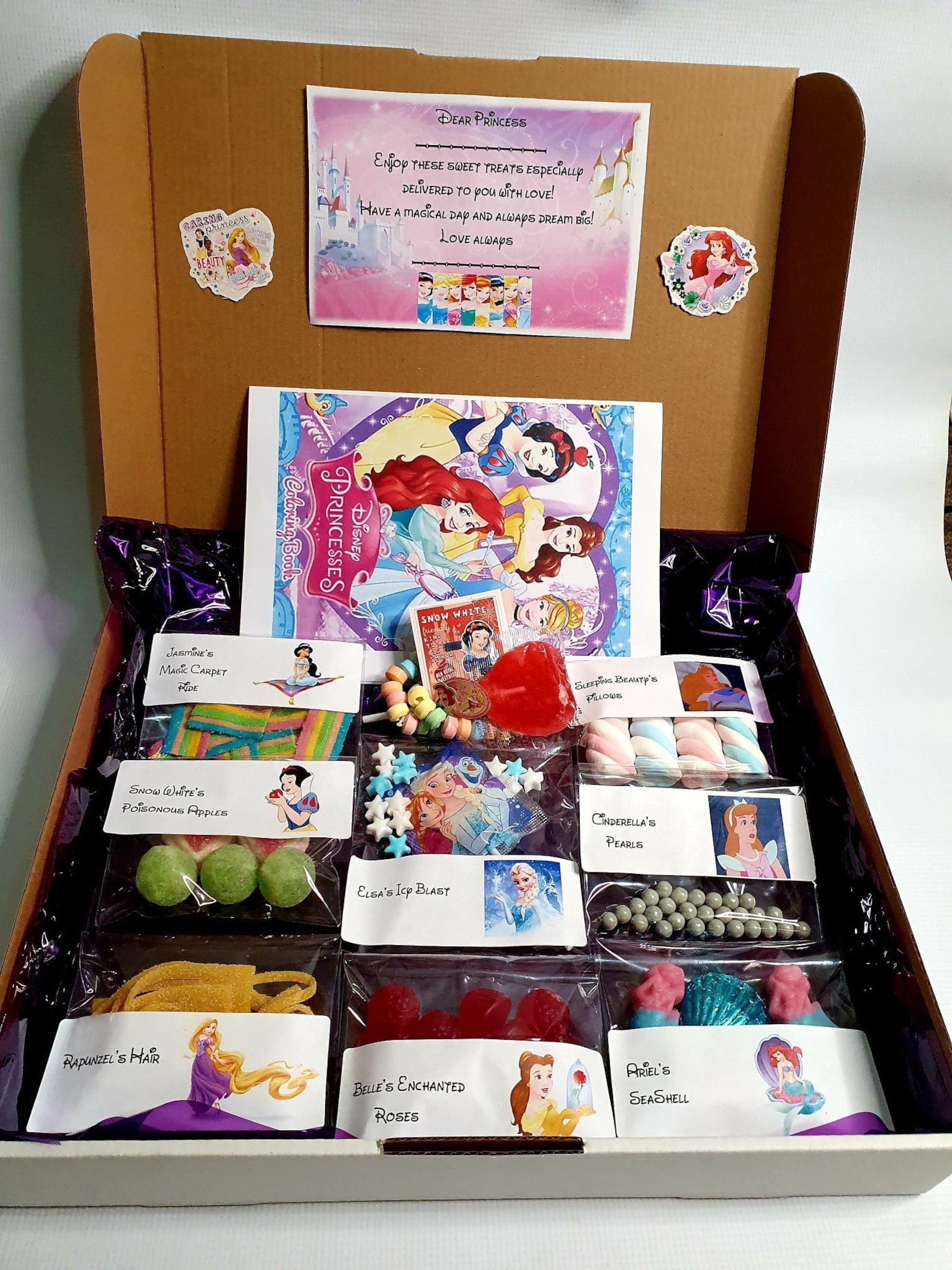 Boîtescadeaux sweet sur le thématique de Disney Princess Etsy