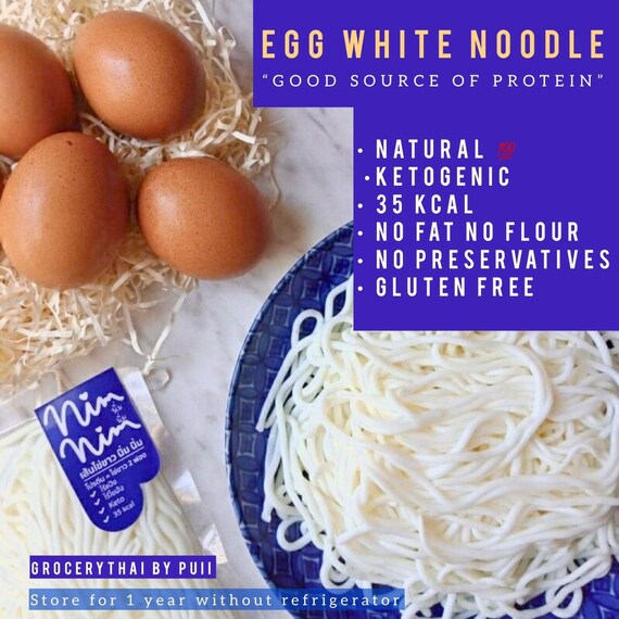 3xketo Pasta From Egg White Noodle natural100 gluten Free no