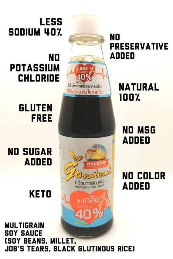 KETO Soy Sauce Low Sodium Gluten Free Natural100% No MSG | Etsy