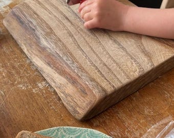 Kinder Schneidebrett aus Ulme: Live Edge Kids Kochen