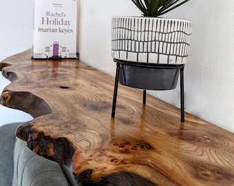 Live Edge Elm Shelves | Floating Rustic Wood Shelf | Natural Edge Solid Wood Wall Shelf | Large Wooden Shelves