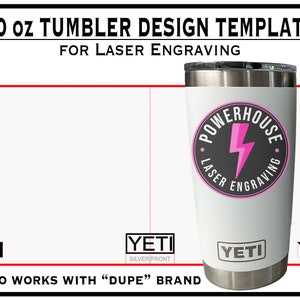 20 oz bekerverpakking digitaal ontwerpsjabloonbestand voor lasergravure.  Maak je eigen ontwerp.  SVG-bestand.