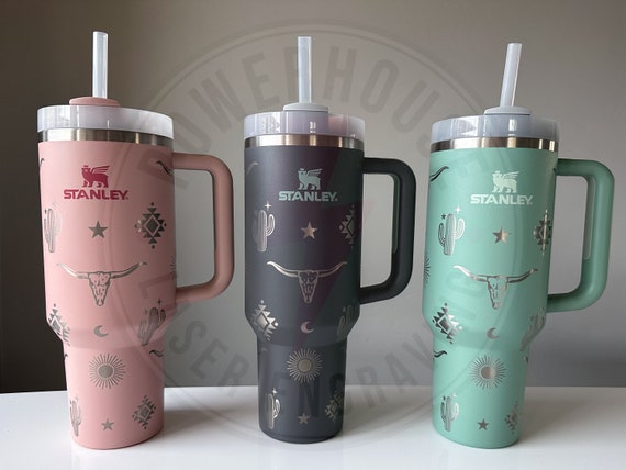 Southwestern Aztec Boho 40oz Quencher H2.0 Tumbler Full Wrap/stainless  Steel Stanley Cup Moon and Stars Western Texas Cowgirl Pink - Etsy