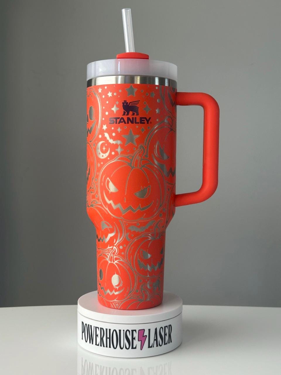 Halloween Scary Pumpkin Jack-o'-lantern Stanley 40oz Quencher