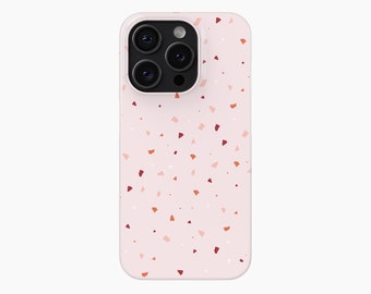 Coque pour portable TERRAZZO ROSE | iPhone 15 14 13 12 11 X Xr Pro Plus | Samsung Galaxy S24 S23 S22 S21 S20 Fe Ultra | Google Pixel 8 7 6