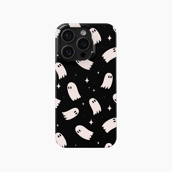 CUTE BOO GHOST Phone Case Halloween | iPhone 15 14 13 12 11 X Xr Pro Plus | Samsung Galaxy S24 S23 S22 S21 S20 Fe Ultra | Google Pixel 8 7 6