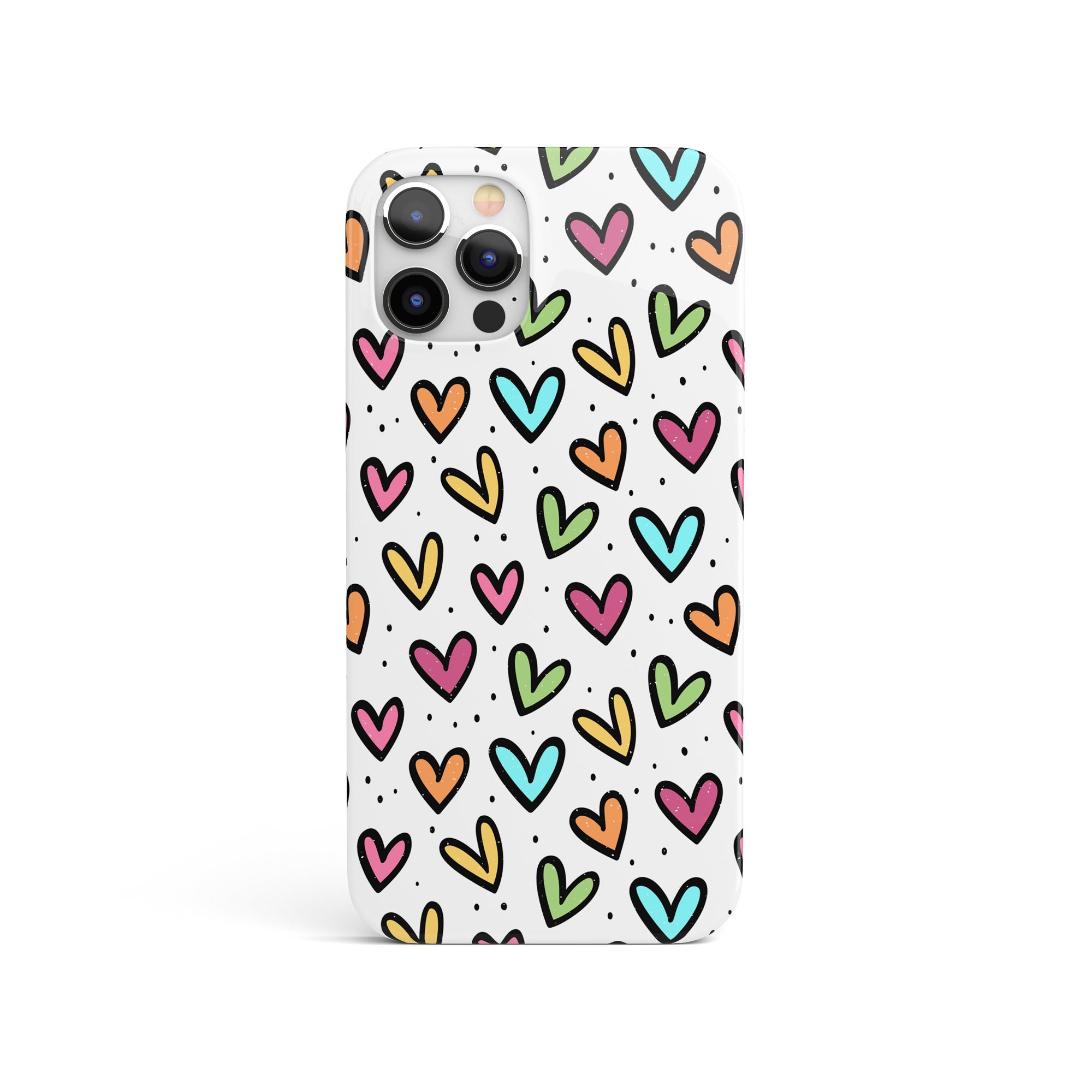  iPhone 12 Pro Max Love Heart Dona Tee Grunge/Vintage Style  Black Dona Case : Cell Phones & Accessories