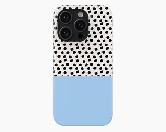 SKY BLUE Dots Phone Case | iPhone 15 14 13 12 11 X Xr Pro Plus | Samsung Galaxy S24 S23 S22 S21 S20 Fe Ultra | Google Pixel 8 7 6