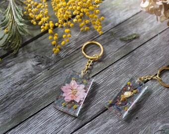 Flower Key Holder - Floral keychain