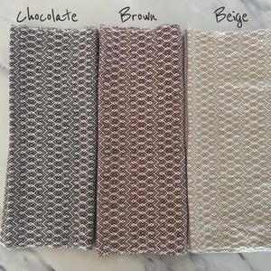 Handwoven 100% Cotton Kitchen Dish Towels, Modern Geometric Diamond Pattern Tea Towels image 4