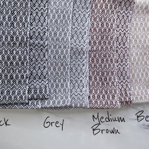 Handwoven 100% Cotton Kitchen Dish Towels, Modern Geometric Diamond Pattern Tea Towels image 12