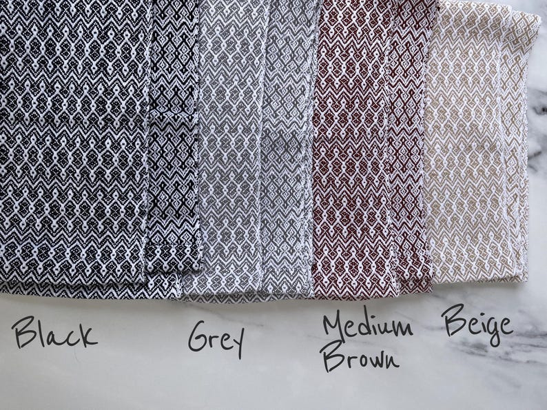 Handwoven 100% Cotton Kitchen Dish Towels, Modern Geometric Diamond Pattern Tea Towels image 12