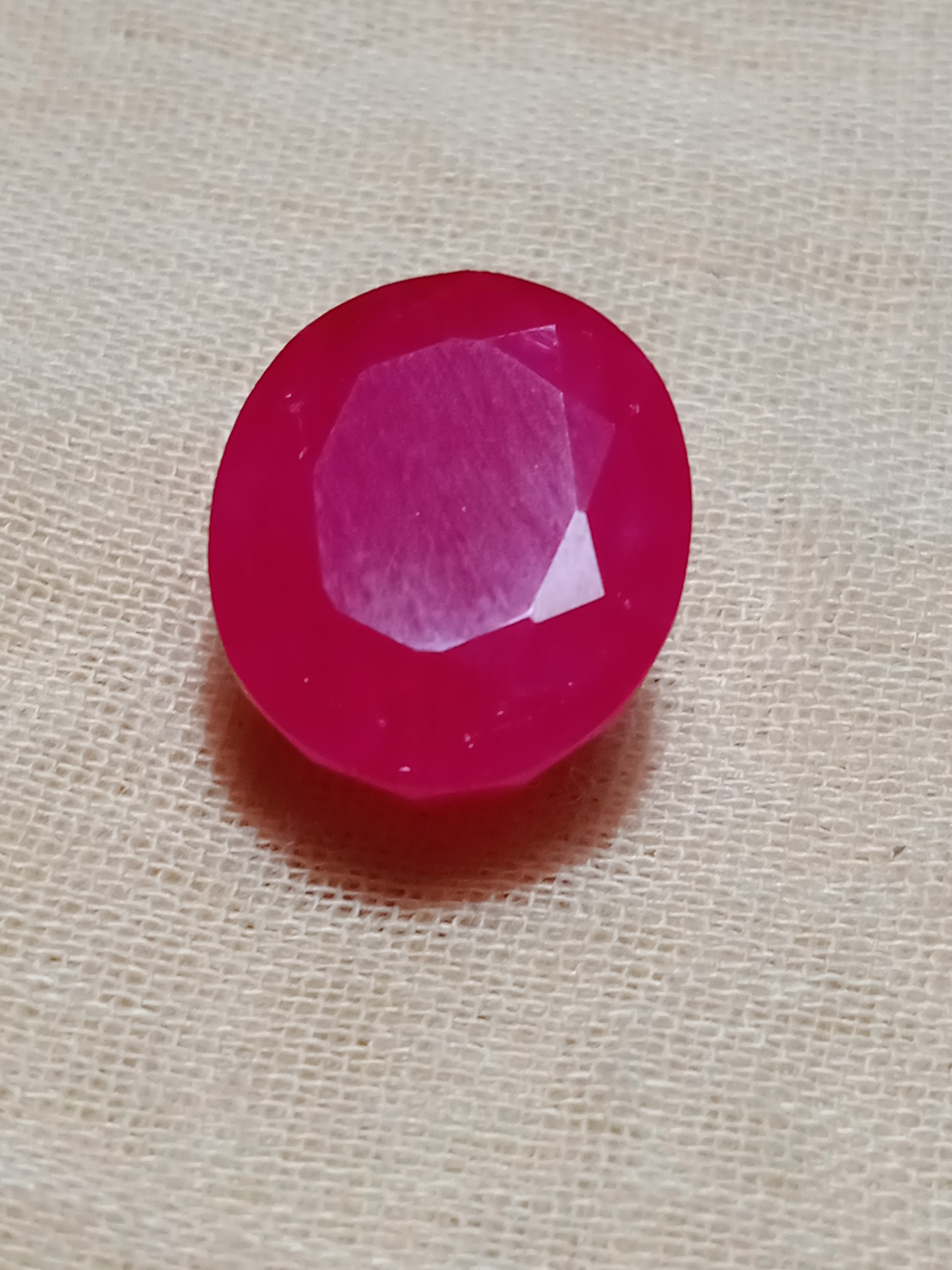 Ruby Glass Filled Natural Pink Ruby Glass Filled Cabochon Cut Etsy