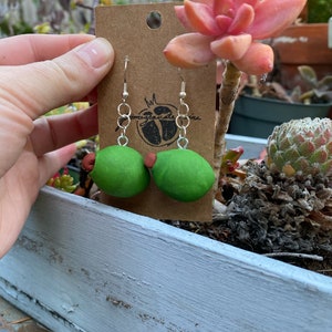 Polymer Clay Olive Earrings
