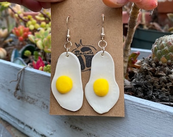 Fried Egg Earrings