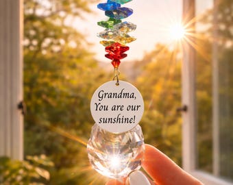 Personalized Grandma Suncatcher Gift, Custom Keepsake for Nana, Mother’s Day Gift