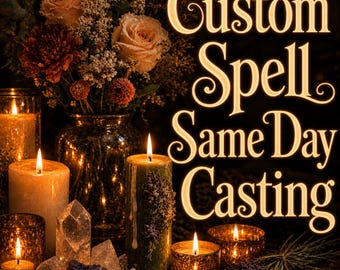 Hechizo personalizado el mismo día, ritual de bruja personalizado, amor, protección, trabajo y carrera, dinero, guía de sanación.