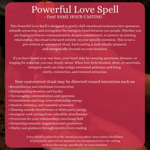 Powerful Binding Love Spell, Deep Devotion Love Casting, Turn Distance into Desire, Intense Attraction bild 2