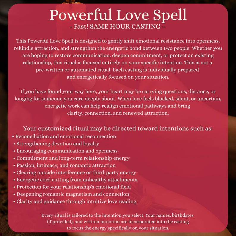 Powerful Binding Love Spell, Deep Devotion Love Casting, Turn Distance into Desire, Intense Attraction bild 2