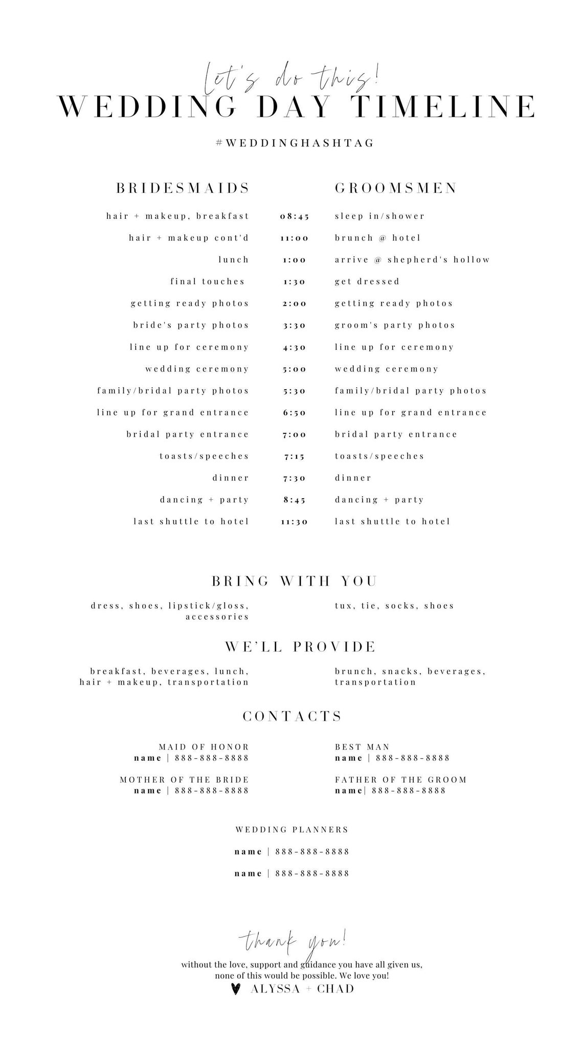Wedding Day Timeline Template Etsy Wedding Day Timeline Template Etsy