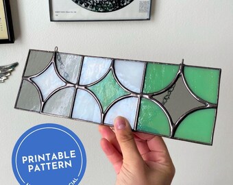 Patrón • Estrella • Patrones de vitrales imprimibles