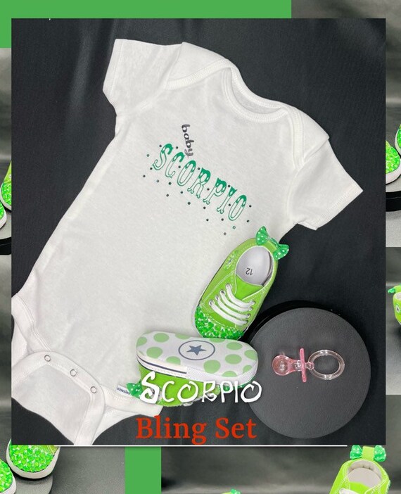 Baby Gift Box Zodiac scorpio Bodysuit Tee's & High Tops Unisex baby Shower  Gift/new Baby Gift 